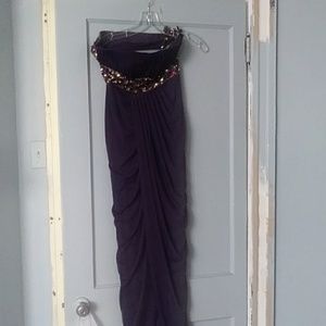 Purple beaded dress